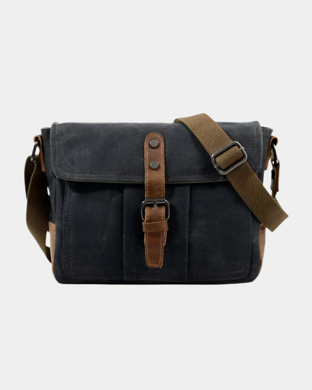 VINTAGE LEINWAND SCHNALLE MESSENGER BAG