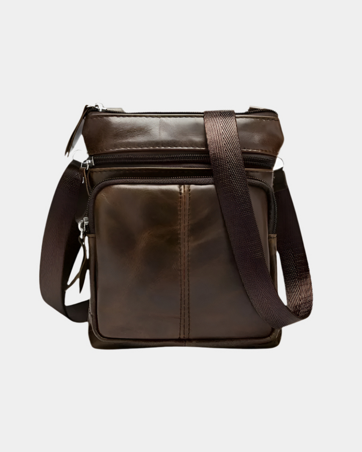 MINIMALISTISCHE VERTIKALE LEDERKREUZTASCHE