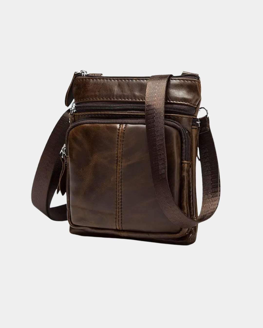 MINIMALISTISCHE VERTIKALE LEDERKREUZTASCHE