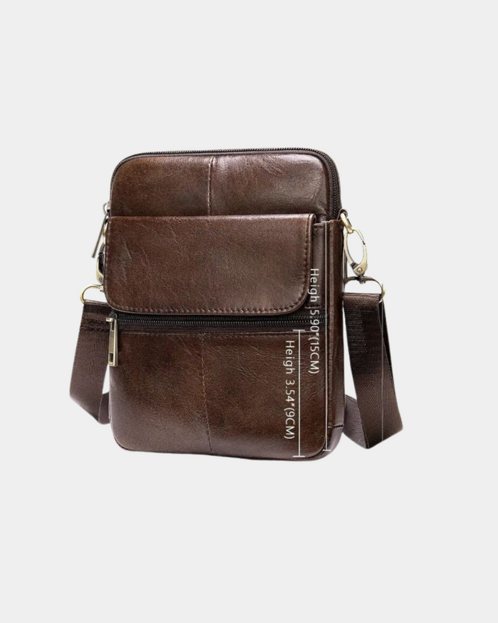 URBAN ESSENTIALS LEDER SLING BAG