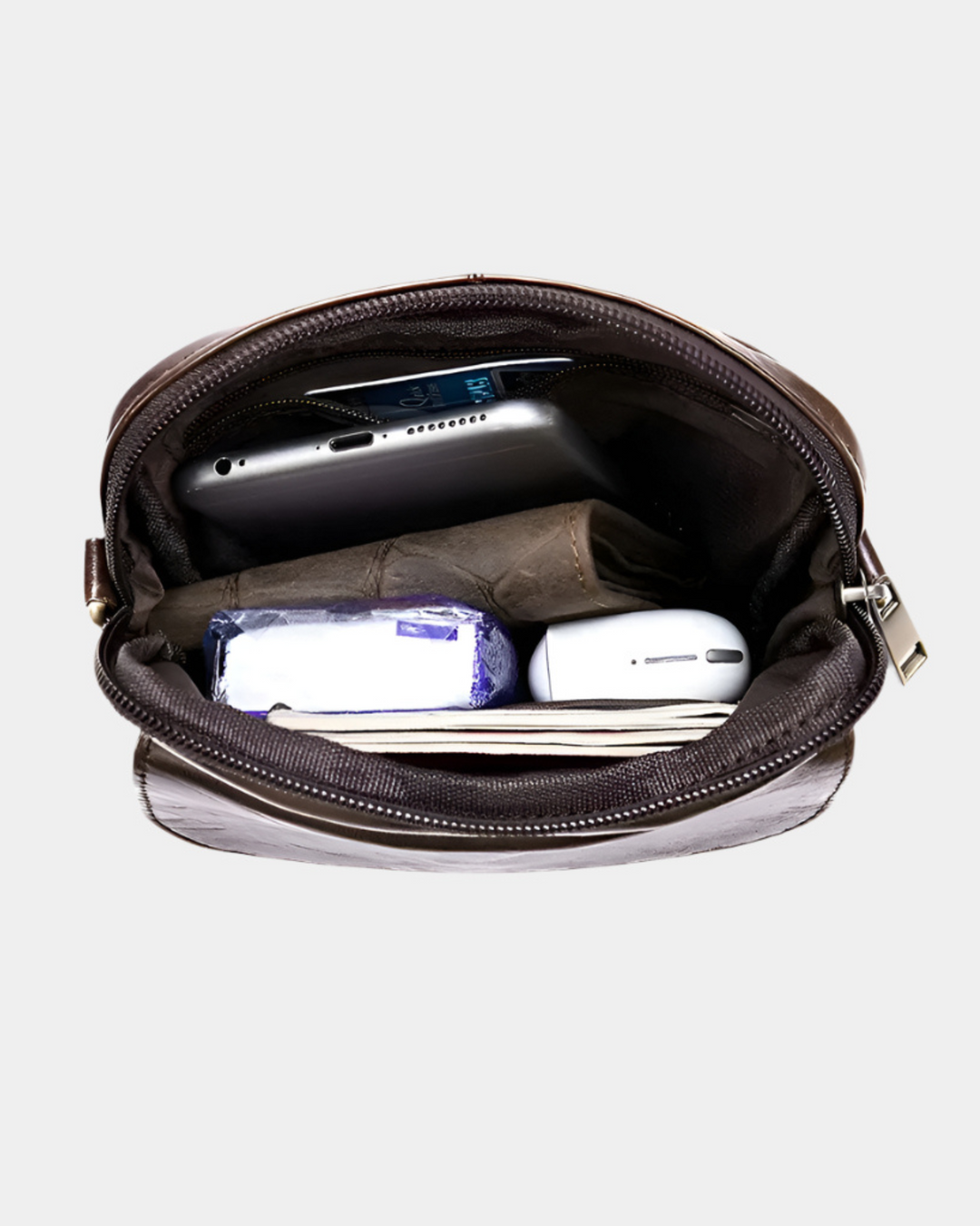 URBAN ESSENTIALS LEDER SLING BAG