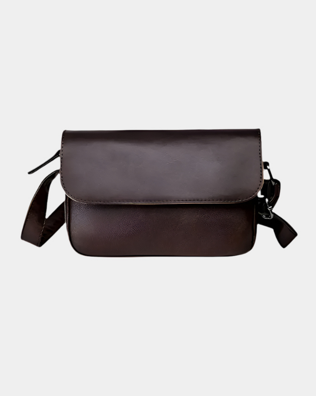 CROSSBODY-TASCHE AUS WEICHEM LEDER MIT ÜBERSCHLAG