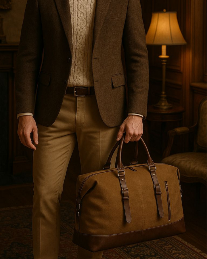 HERITAGE CANVAS WEEKEND BAG