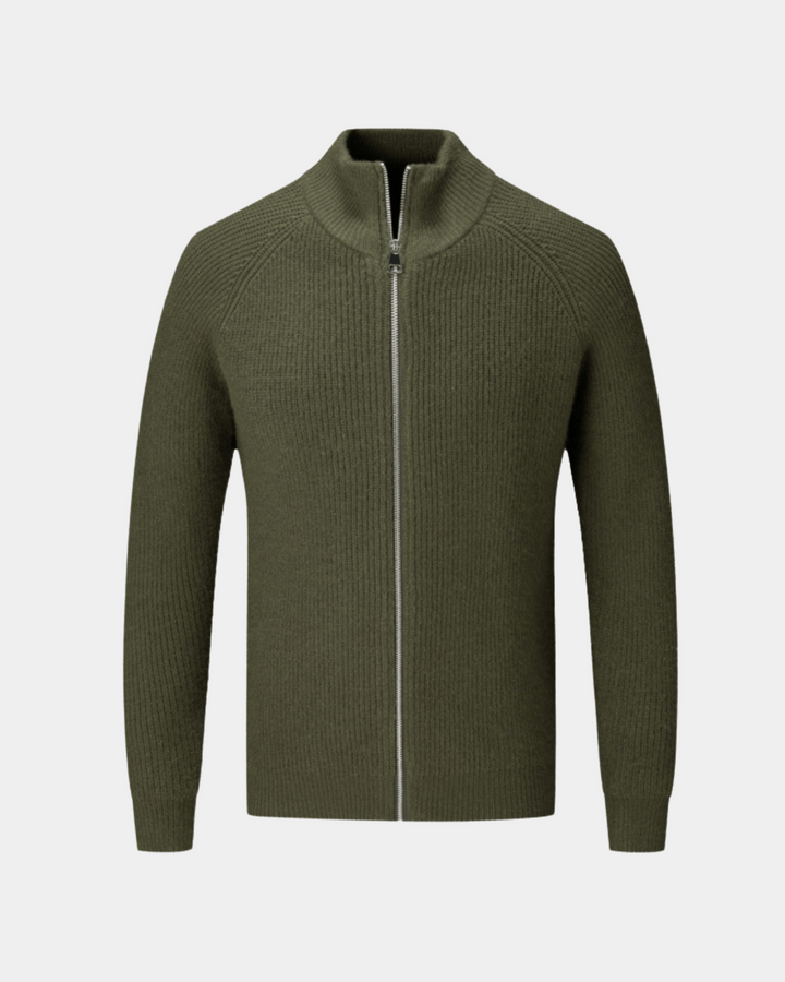 URBAN TEXTURED ZIP SWEATER
