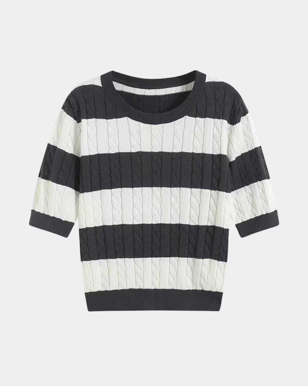 MODERNES GESTREIFTES TEXTUR-T-SHIRT