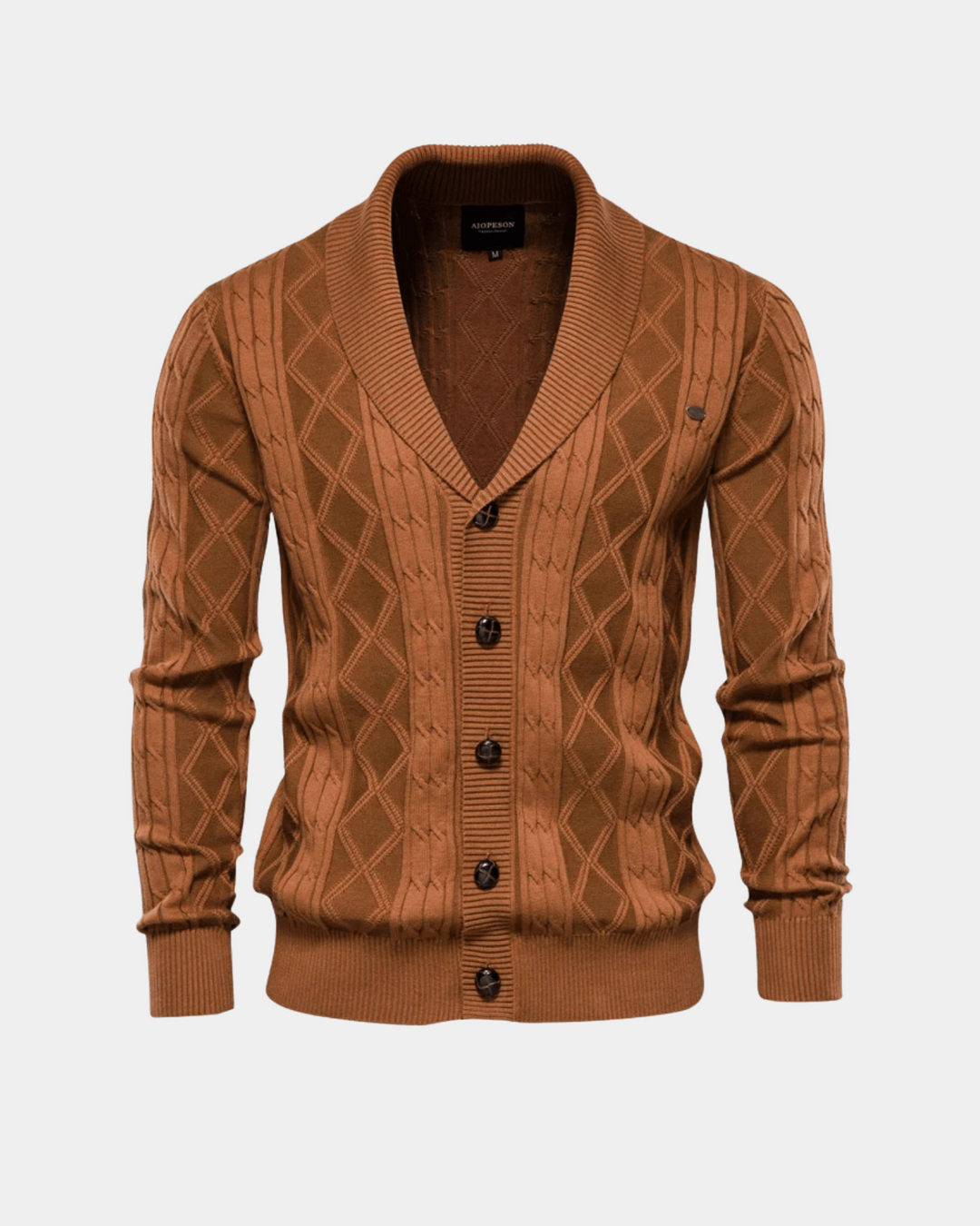 TEXTURED CLASSIC KNIT CARDIGAN
