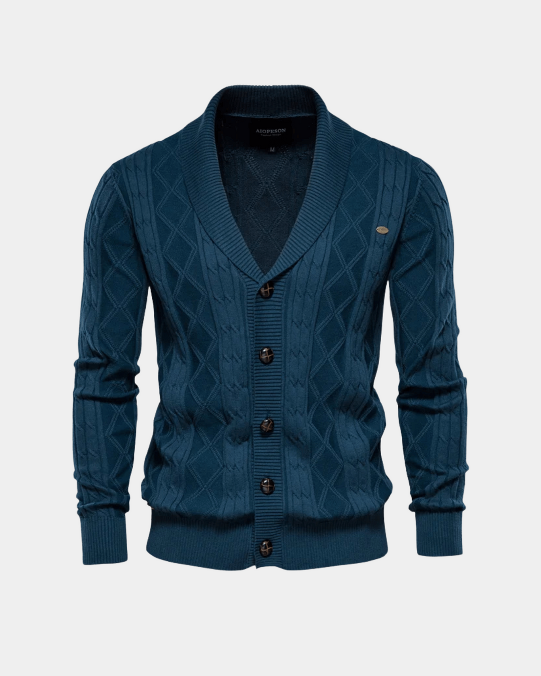TEXTURED CLASSIC KNIT CARDIGAN