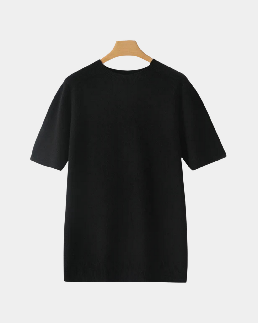 MINIMALISTISCHES STRICK-CREW-T-SHIRT