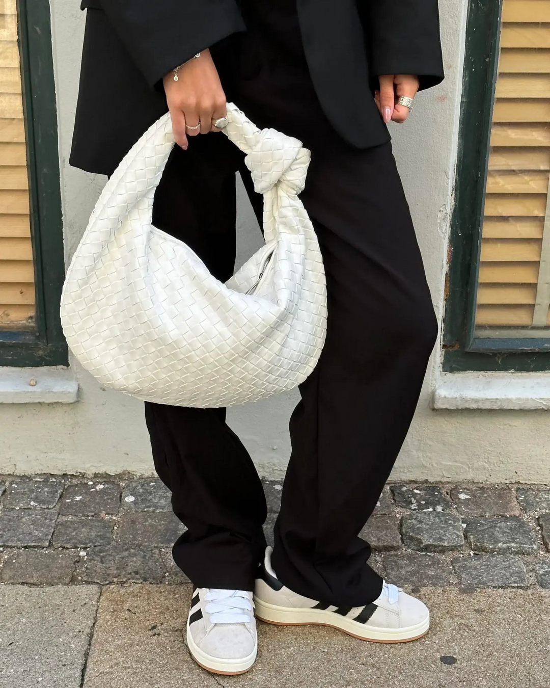 GEWEBTE LUXUSKNOTEN-BEUTELTASCHE
