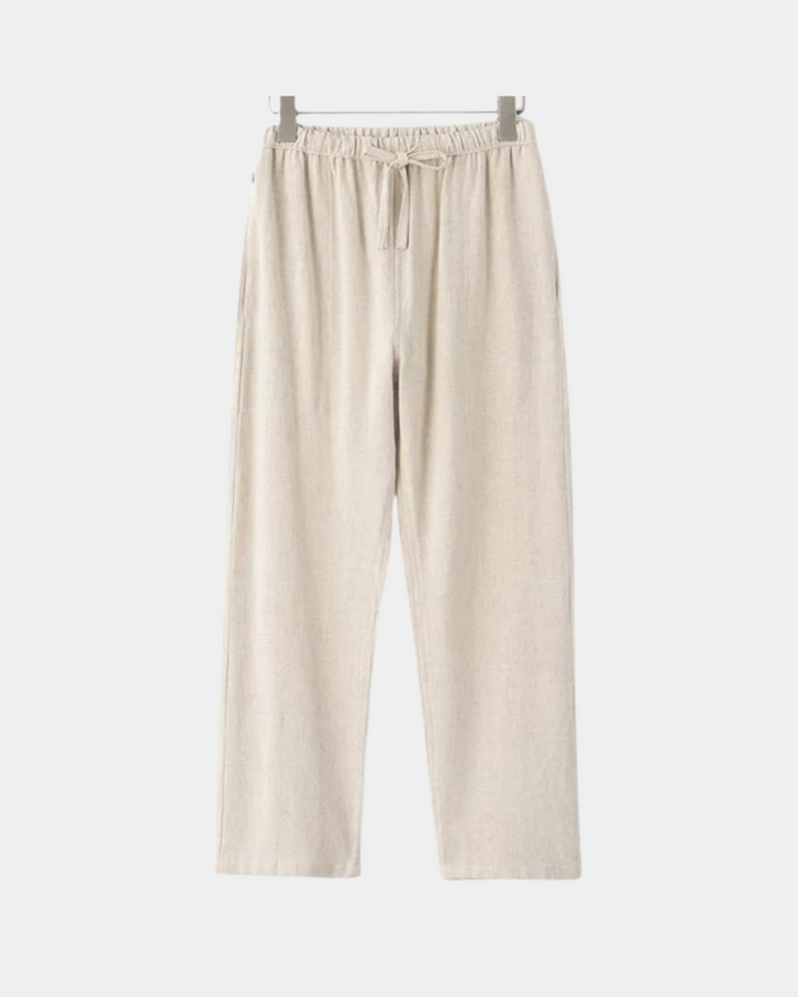 LOUNGE-HOSE AUS LEINEN FÜR DIE KÜSTE