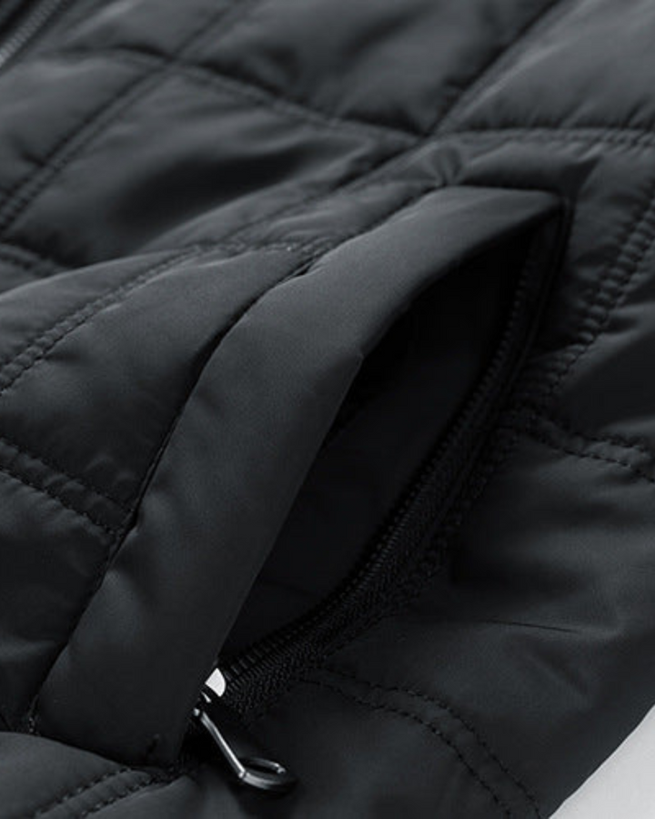 MODERNE BOMBERJACKE MIT GITTERMUSTER