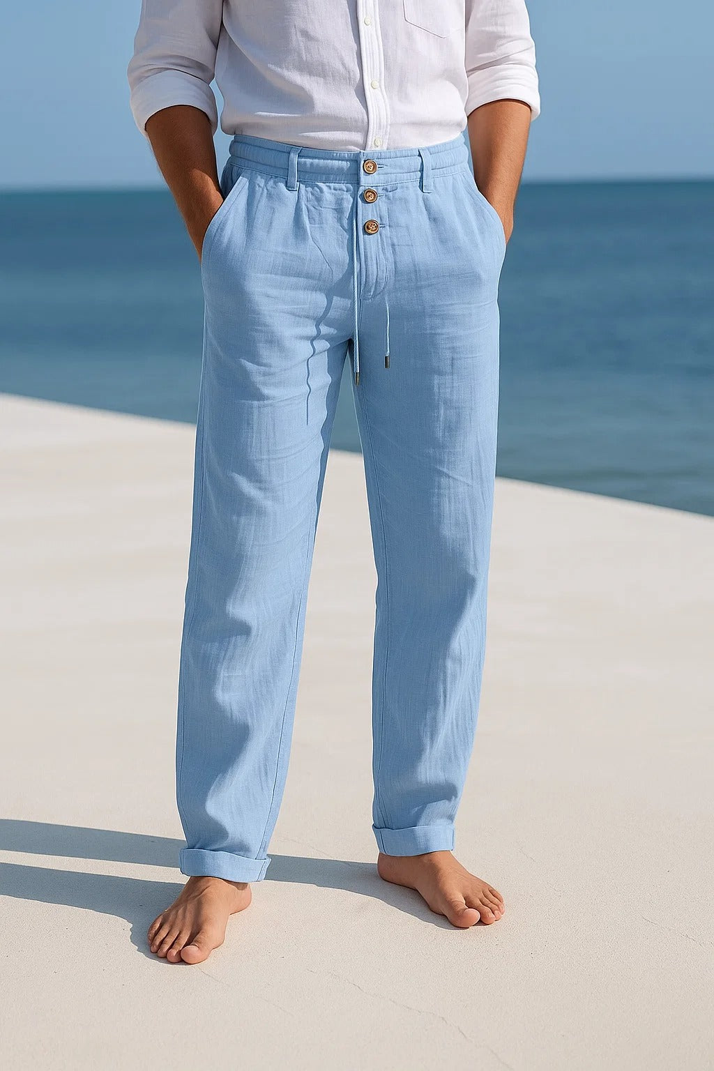 Lightweight Summer Linen Trousers
