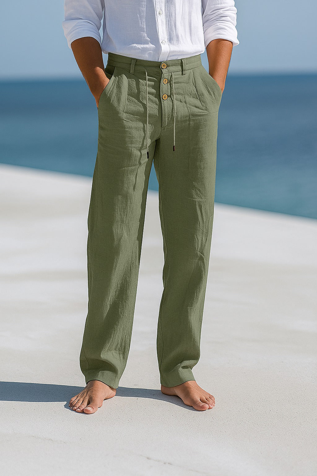 Lightweight Summer Linen Trousers