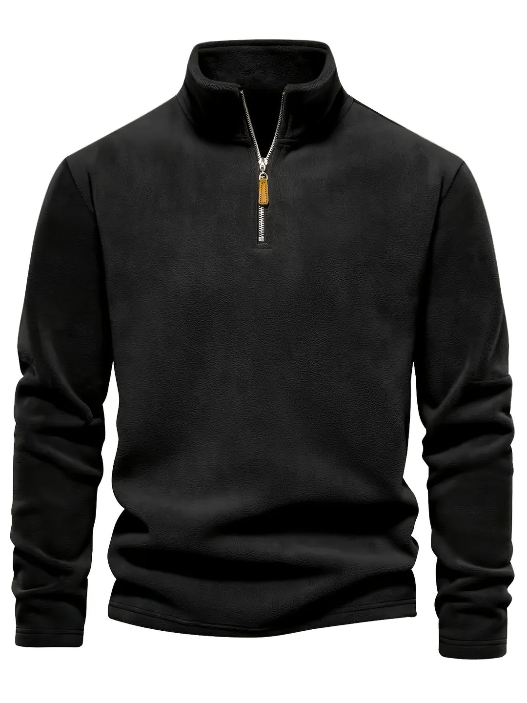 Men’s Half-Zip Stand Collar Sweatshirt – Plush Lined Comfort