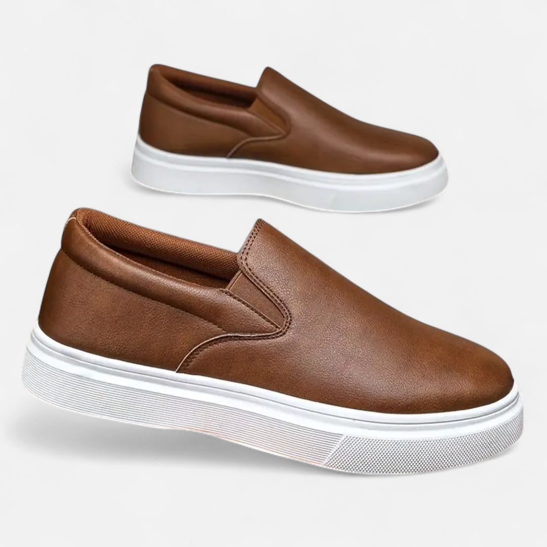 NOMU Lifestyle | Men’s Leather Casual Sneakers – Refined Comfort