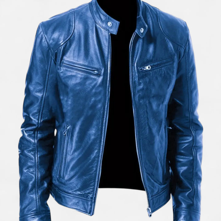 NOMU Lifestyle | Men’s Leather Zip Coat