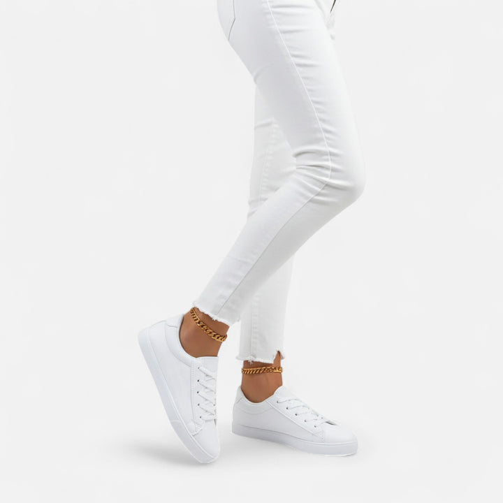 NOMU Lifestyle | Women’s Grid Lace-Up Sneakers – Effortless Ease