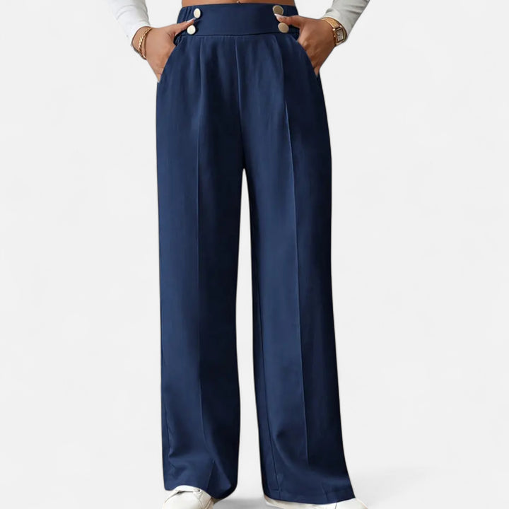 NOMU Lifestyle | Women’s Button-Detail Pants – Refined Silhouette
