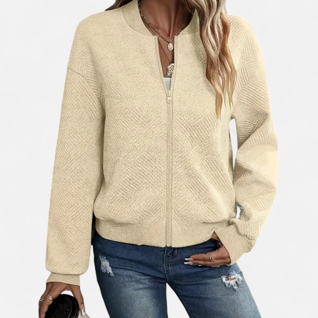 NOMU Lifestyle | Women’s Solid Textured Jacket – Refined Everyday Style