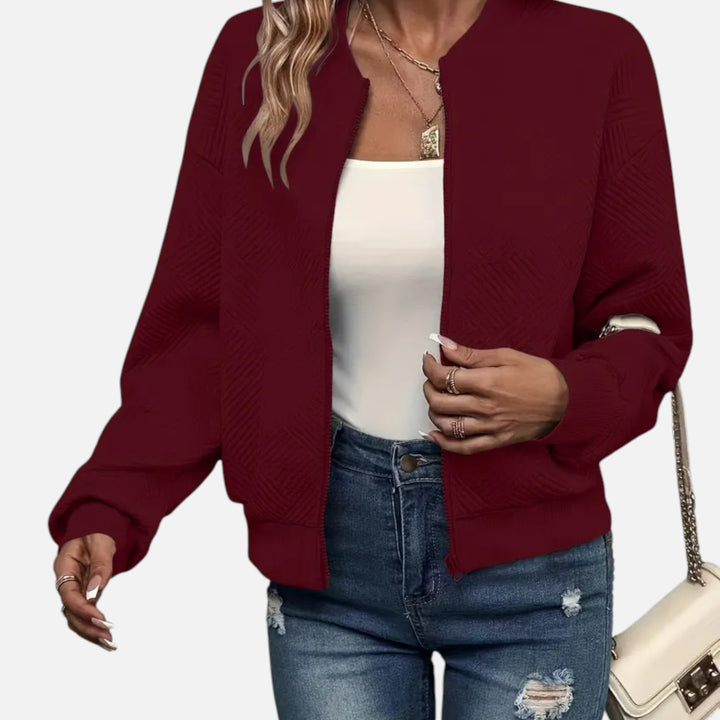 NOMU Lifestyle | Women’s Solid Textured Jacket – Refined Everyday Style