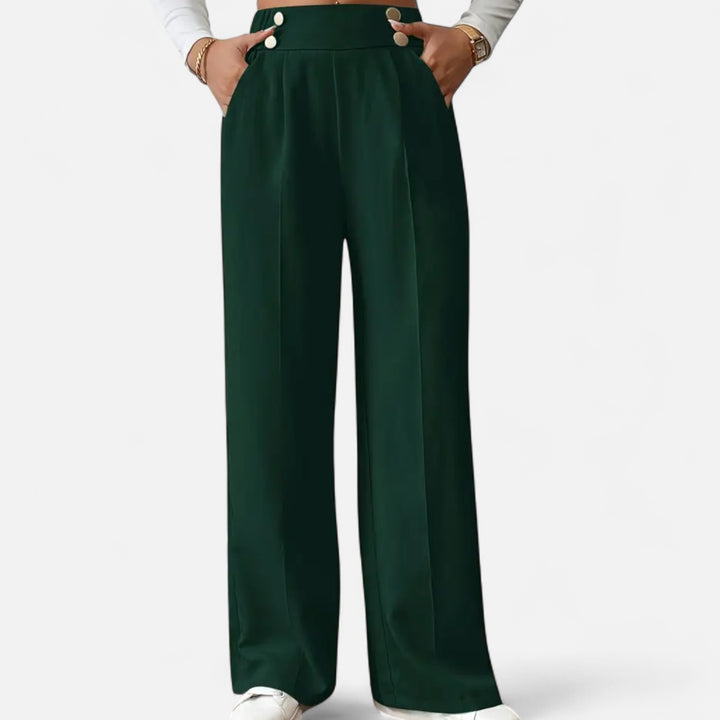NOMU Lifestyle | Women’s Button-Detail Pants – Refined Silhouette