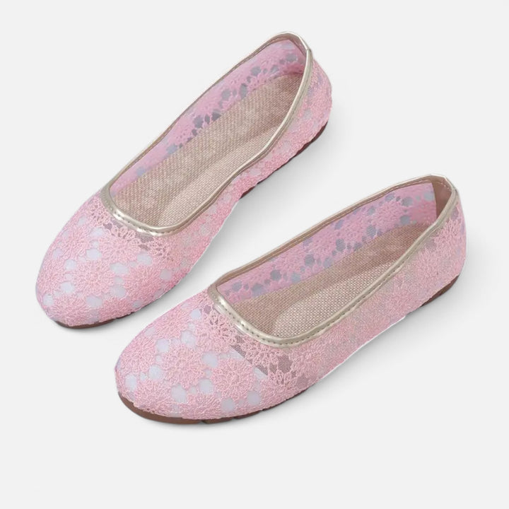 NOMU Lifestyle | Women’s Lace Flats – Ethereal Elegance