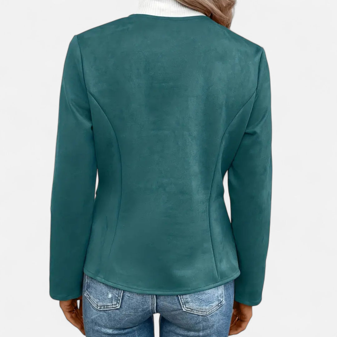 NOMU Lifestyle | Women’s Slim Fit Zipper Jacket – Heritage Chic