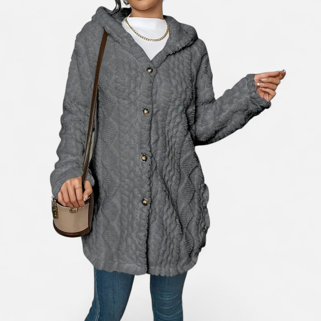 NOMU Lifestyle | Women’s Jacquard Hooded Coat – Heritage Luxe