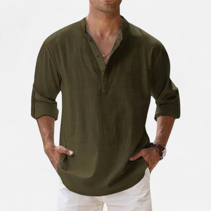 NOMU Lifestyle | Men’s Linen Beach Shirt