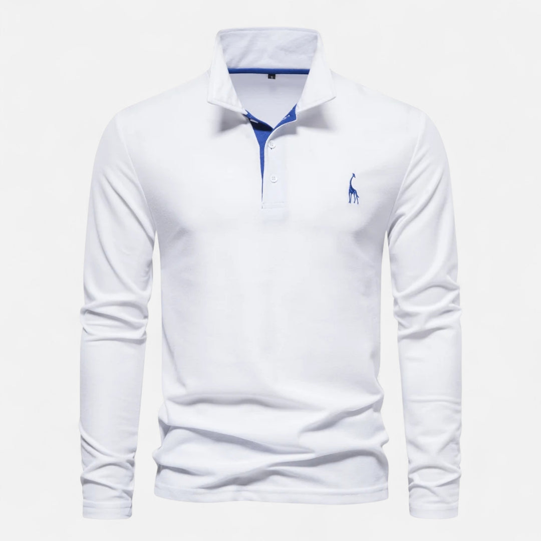 NOMU Lifestyle | Men’s Embroidered Business Casual Polo