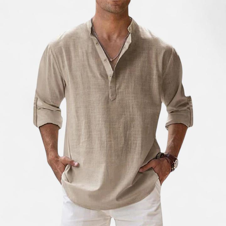 NOMU Lifestyle | Men’s Linen Beach Shirt