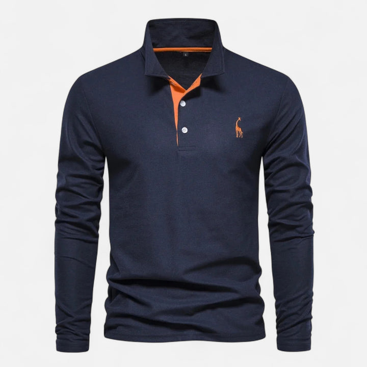NOMU Lifestyle | Men’s Embroidered Business Casual Polo