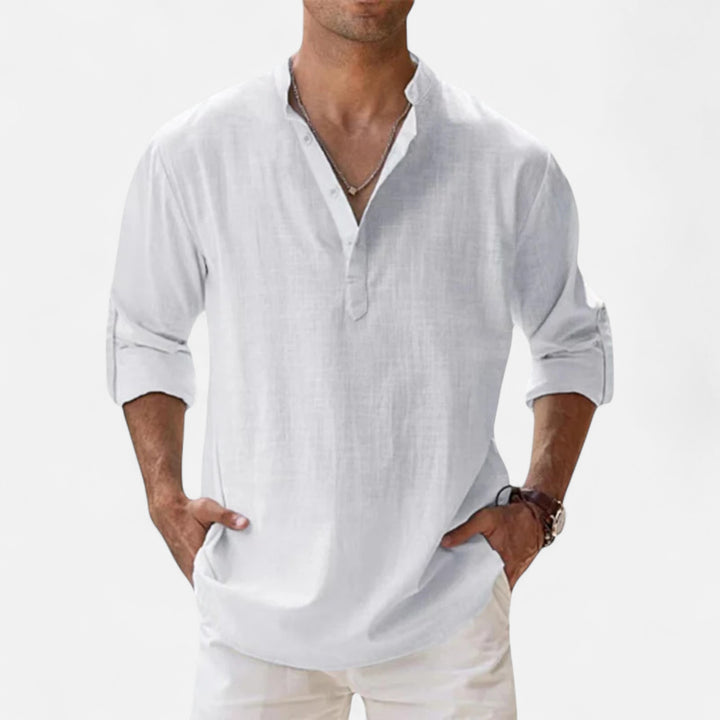 NOMU Lifestyle | Men’s Linen Beach Shirt