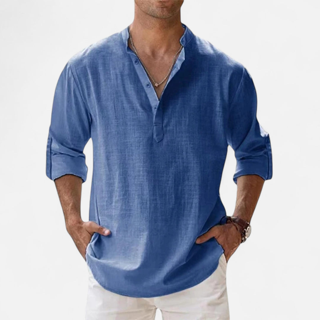 NOMU Lifestyle | Men’s Linen Beach Shirt