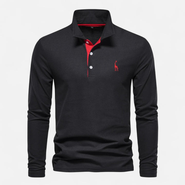 NOMU Lifestyle | Men’s Embroidered Business Casual Polo