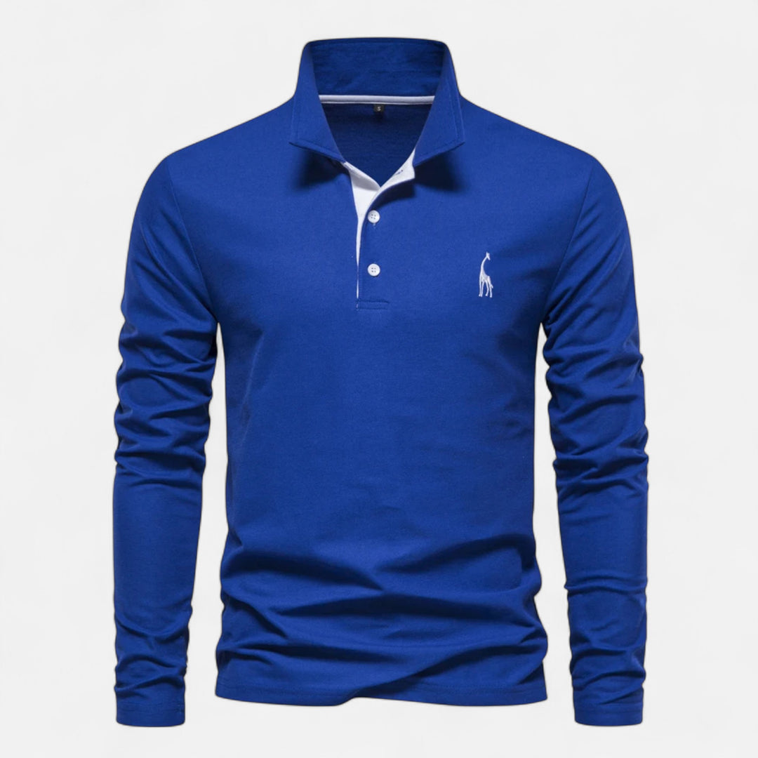 NOMU Lifestyle | Men’s Embroidered Business Casual Polo
