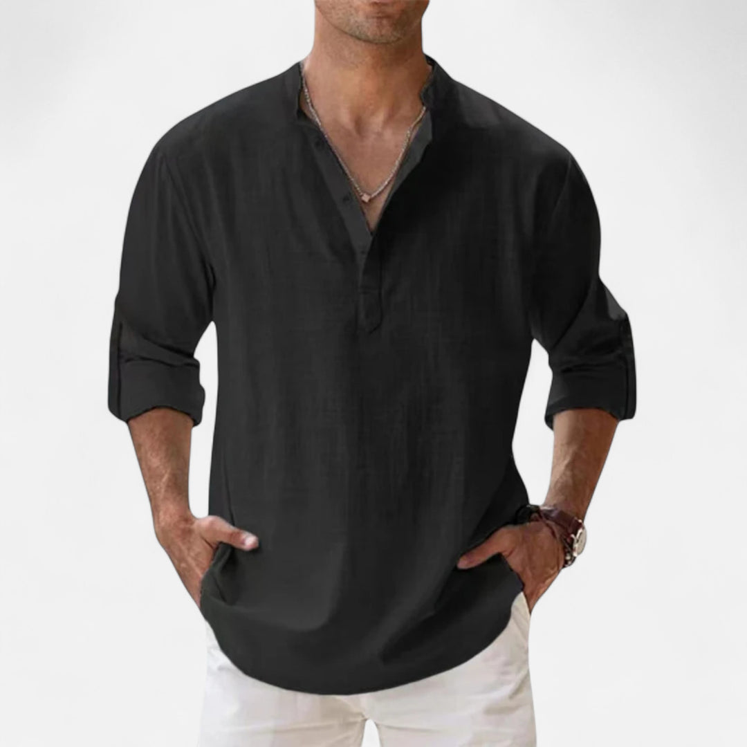 NOMU Lifestyle | Men’s Linen Beach Shirt