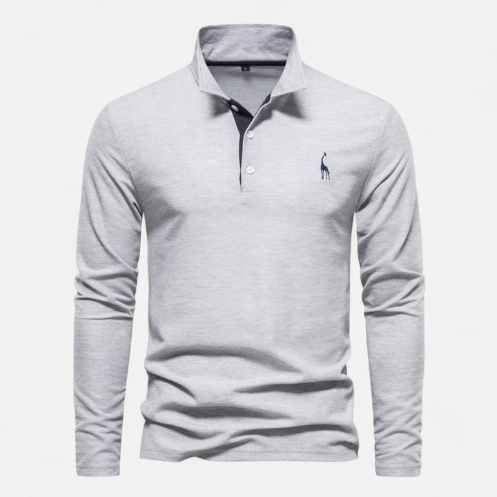 NOMU Lifestyle | Men’s Embroidered Business Casual Polo