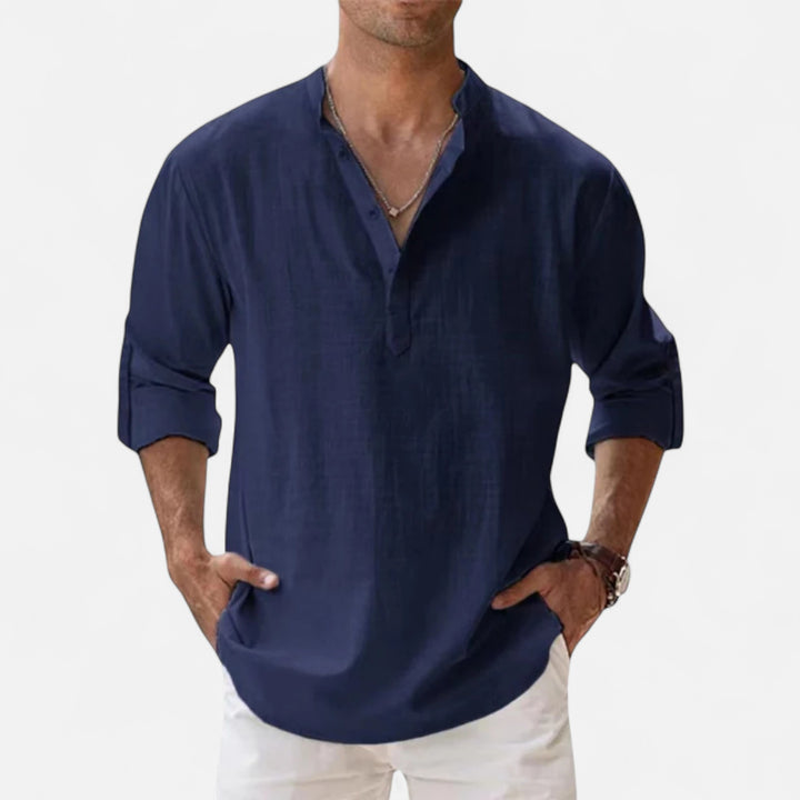 NOMU Lifestyle | Men’s Linen Beach Shirt