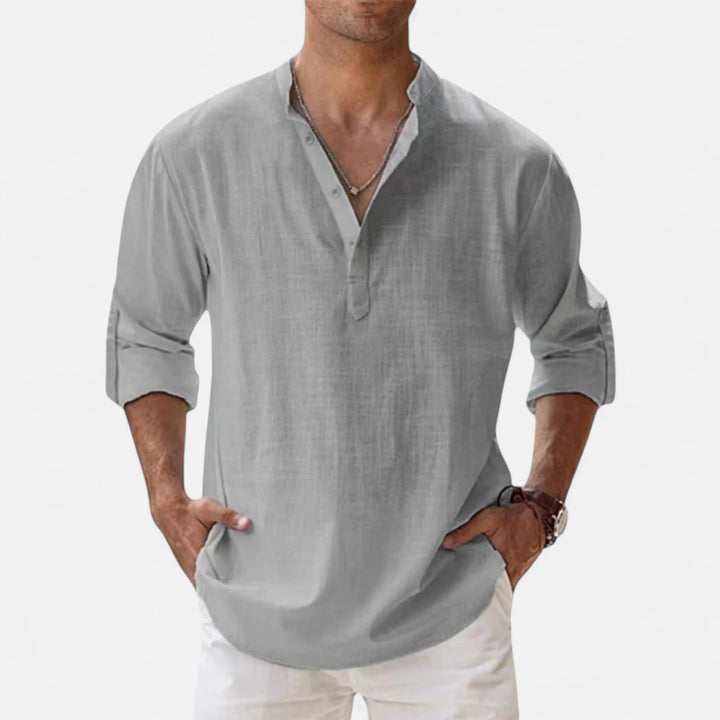 NOMU Lifestyle | Men’s Linen Beach Shirt