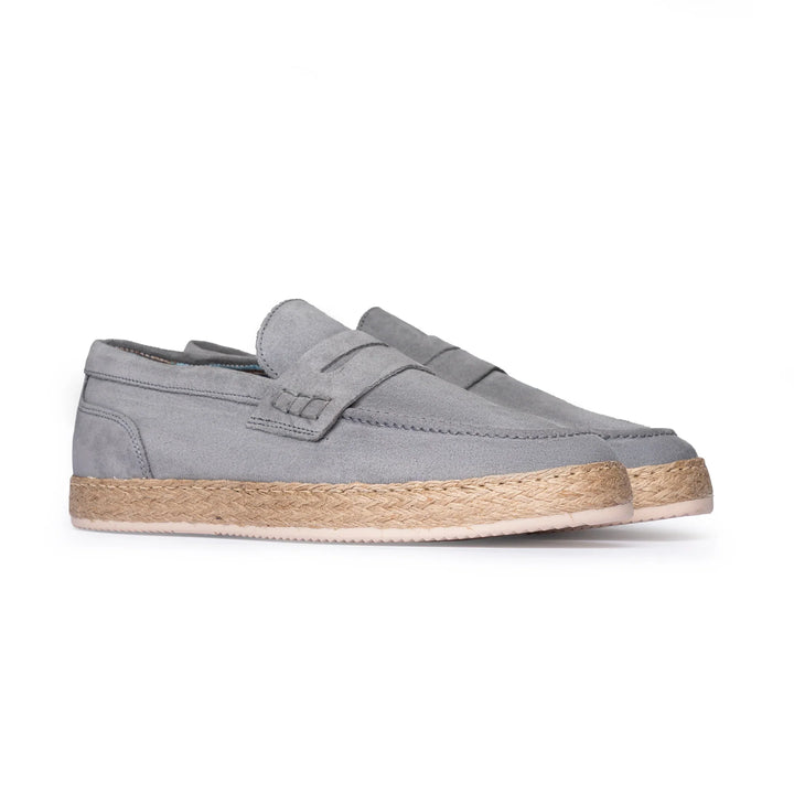 Leo - Grey Suede Espadrilles