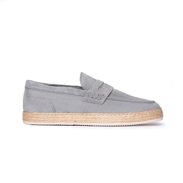 Leo - Grey Suede Espadrilles