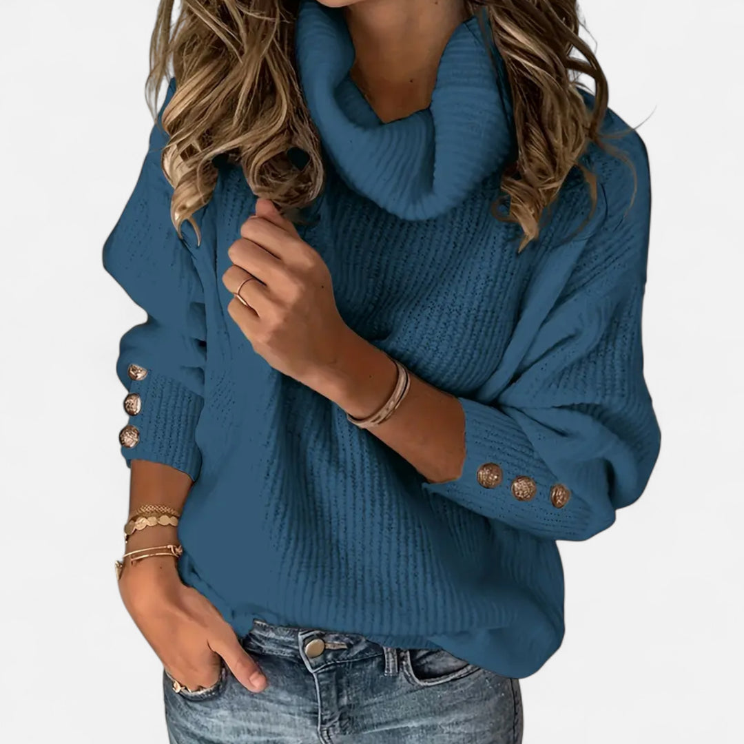 NOMU Lifestyle | Women’s High Collar Sweater – Heritage Elegance