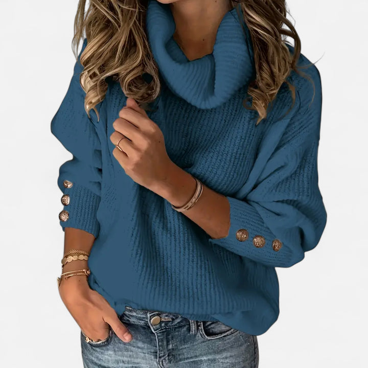NOMU Lifestyle | Women’s High Collar Sweater – Heritage Elegance