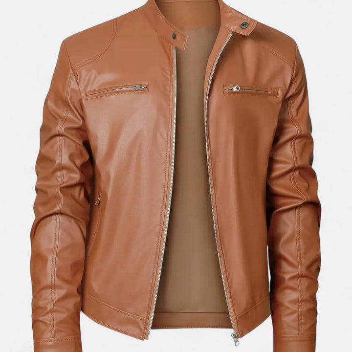 NOMU Lifestyle | Men’s Leather Zip Coat