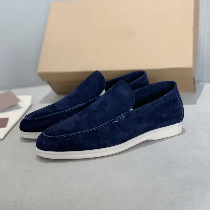 Mocassini chic in pelle scamosciata